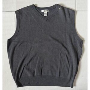 CYPRESS LINKS - Men's V-Neck Gray Sweater Golf Vest - Size Large
